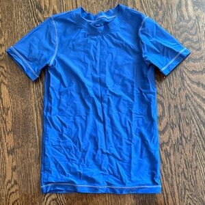 Primary swim shirt blue 6-7T